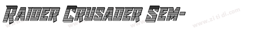 Raider Crusader Sem字体转换